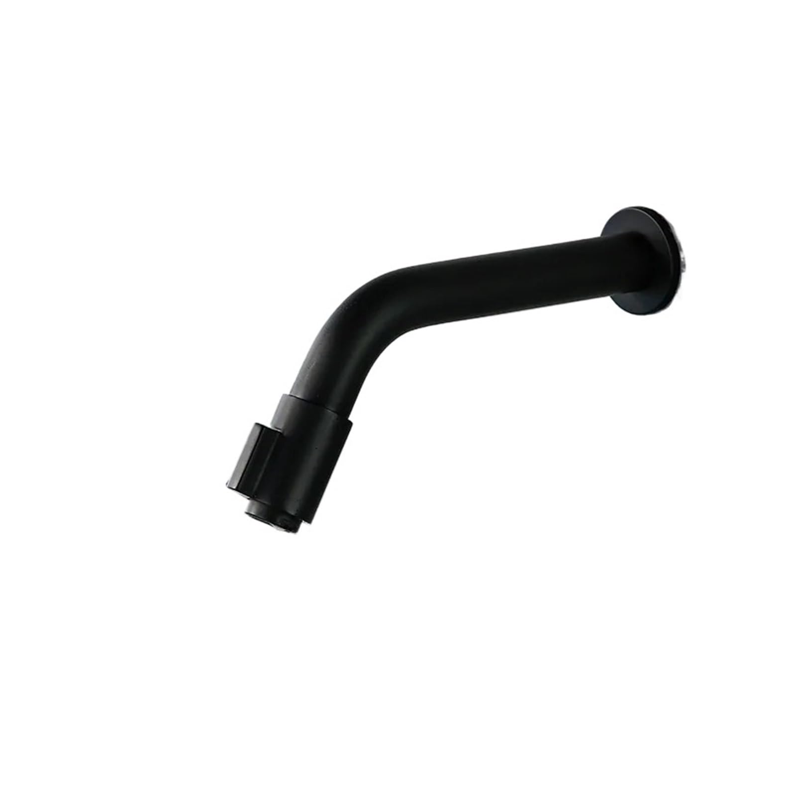 Grifo de agua fría de diseño redondo mate grifería de pared para lavamanos