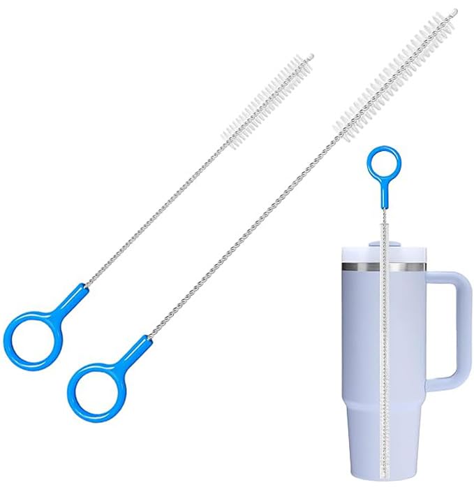 Long 10 & 12 Inch Food-Grade Metal Straw Cleaner Brush