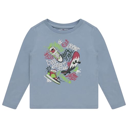 STITCH & STONE Boys 4 Pack Long Sleeve Graphic Tops, Stylish and Comfortable Tees for Kids2