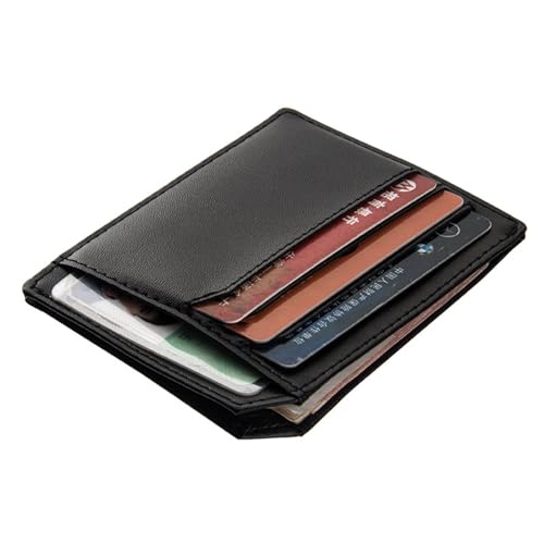 Womens wallet Mini Wallets Men Card Holder Simple No Zipper Solid Cash Purses Popular Small Money Bags(Black)2