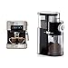 Ufesa CE7255 Espresso-, Cappuccinomaschine mit digitalem Touchpanel |1,6-Liter-Tank abnehmbar | 850W & ROMMELSBACHER Kaffeemühle EKM 200 – aromaschonendes Scheibenmahlwerk, 110 Watt, schwarz