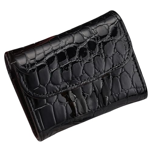 RFID Blocking PU Leather Credit Card Holder Wallet for Women, Compact Accordion Card Case with Multiple Slots, Small Buckle Coin Purse, Stone Litchi Pattern ID Card Organizer (Style-3)