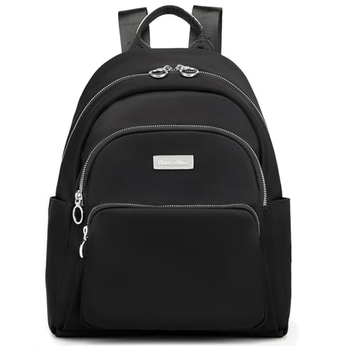 Mini Backpack for Women, Waterproof Stylish Daypack Purse Shoulder Bag, Small Lightweight Travel Backpack College, Ladies Gift Casual Daily Work, Black