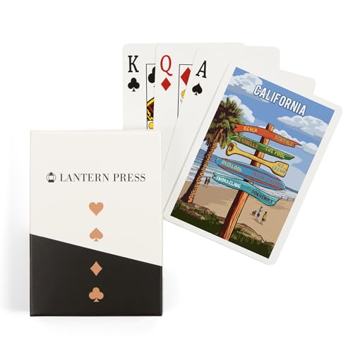Baraja de poker Lantern Press California 52 cartas
