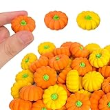 Kaemi 30 Pcs Halloween Pumpkin Erasers for Kids Fall Pencil Erasers Bulk Novelty 3D Fun Erasers Treasure Box Toys for Classroom Prizes Thanksgiving Party Favors