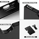 Minimalist Wallet for Men, Metal Wallet with Money Clip, Slim Compact Wallet, RFID Blocking Card Holder, Metal Aluminum Credit Card Holder, Holds up to 20 Cards - Image 3