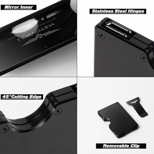 Minimalist Wallet for Men, Metal Wallet with Money Clip, Slim Compact Wallet, RFID Blocking Card Holder, Metal Aluminum Credit Card Holder, Holds up to 20 Cards3