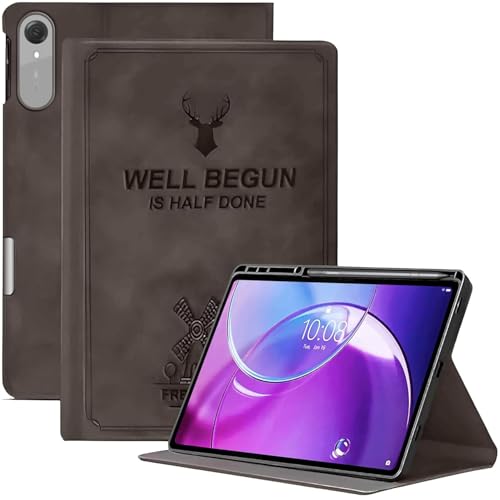 Image of ProElite Case Cover for Lenovo Idea Tab Pro 2nd Gen 13 inch 2026, Deer Flip case Cover for Lenovo Idea Tab Pro 2nd Gen 13 inch Case with Pen Holder [Auto Sleep Wake Feature], Coffee
