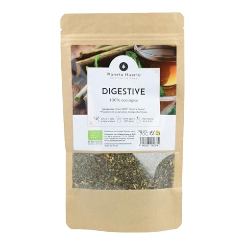 PLANETA HUERTO | Digestivo Orgánico ECO 70g – Infusión Ecológica de Hinojo, Menta y Regaliz