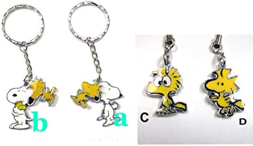 Snoopy Woodstock Peanuts Keychain Key Chain Metal Charms (D)