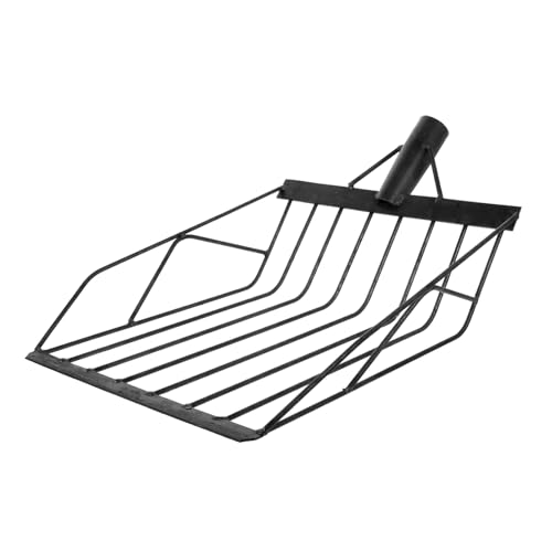 PHENOFICE Pala Multiuso Per Giardinaggio Metallo Attrezzo Agricolo Per Raccolta Mais e Setacciatura Terreno Ergonomica e Resistente Strumento Pratico Per e Fattorie