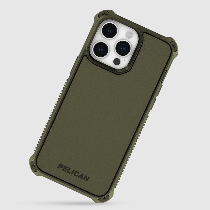 Pelican Guardian Series - iPhone 15 Pro Case 6.1" [Compatible with MagSafe] Magnetic Charging iPhone Case Cover [16FT MIL-STD Drop Protection] - Rugged, Anti-Scratch, Shockproof - OD Green - Image 6