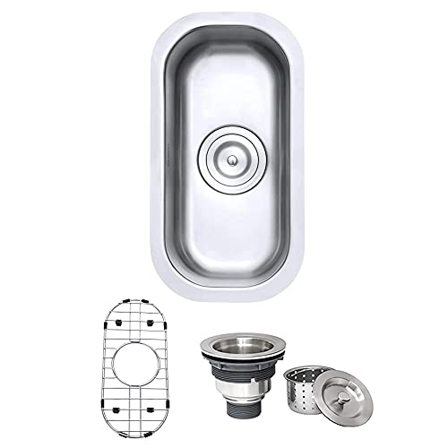 Ruvati 9 x 18 inch Undermount Narrow Bar Prep Sink 16 Gauge Stainless Steel - RVM4119