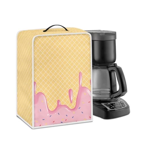 Qehuruxo Ice Cream Coffee Machine Dust Cover Waterproof Universal Barista Express Espresso Machine Cover Anti-Splash Kitchen Appliance Covers in Home Coffee Shop Office