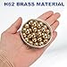 uxcell 5 Pcs Bearing Balls, 15mm Diameter H62 Precision Solid Brass Bearing Balls Industrial Brass Ball Spheres for Machinery, Automotive, and DIY