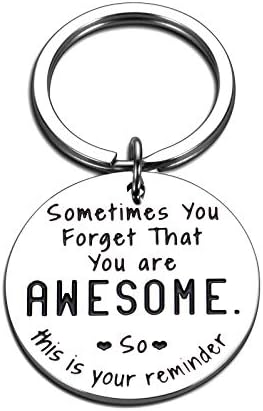 SYGUNAR Funny Inspirational Keychain Gifts Birthday Christmas Gifts for Women Men Best Friend BFF Him Her Thank You Gift for Coworker Boss Graduation Gifts for Daughter Son Students Key Chain