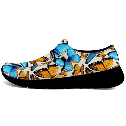 Butterfly Shoes Women Loafers Canvas Slip-on Shoes Butterfly Gifts for Women Men2