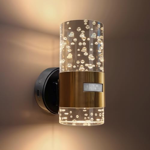 Image of L LOHAS LED Motion Sensor Night Light, Wireless Rechargeable Nightligh | Wall Mounted Nightlights,Motion-Activated Acrylic Night Lights,3000K Dimmable for Bathroom Hallway