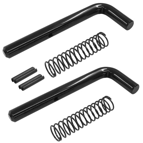Aoserge 2 Pack Black 819T Trailer Gate Pin Latch Repair Kit Replacement, Heavy Duty Dump Trailer Gate Pin Lock for Carry-On Utility Trailers, Trailer Gate Latch with Easy Installation