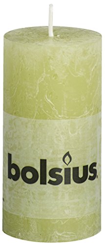 Preisvergleich Produktbild Rustic Stumpenkerzen, Paraffin Wax, Pastell grün