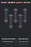  Longboards bunt Skateboard Vokabelheft: Vokabelbuch mit 2 Spalten für Freunde des gemütlichen Skatens