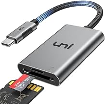 uni USB C SD Card Reader, Sturdy Micro SD Card Adapter Durable Nylon, No Block, High-Speed USB Type C Camera Memory Card Reader OTG Compatible with Android Galaxy S24, USB-C Tablet, MacBook Pro/Air