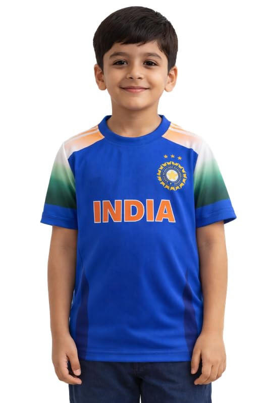 Kids Cricket Jersey – Customized T-Shirt for Indian Kids