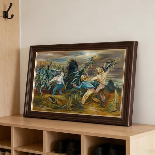 Poster sur toile Corn Fields paysage tableau décoration murale suspendre - 3