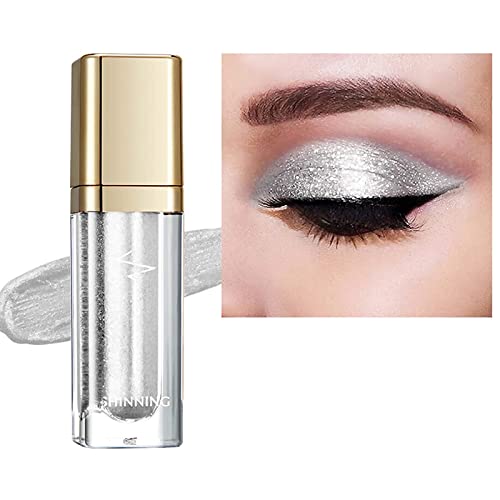 Sombra de Ojos Líquida,Sombras de Ojos Líquida Brillante,Sombra Ojos Purpurina,Sombra Ojos Brillante,Sombra Ojos Waterproof,para Bodas o Maquillaje Diario