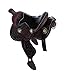TG,LLC Treasure Gurus Authentic Real Leather Western Saddle Keychain