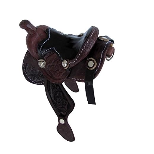 TG,LLC Treasure Gurus Authentic Real Leather Western Saddle Keychain