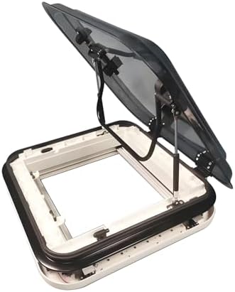 3-Size RV Roof Vent Hatch with LED Skylight, Motorhome Vent Kit for Privacy & Sunlight, Waterproof Design, 31.5"x19.69", Ideal for Caravans & Trailers
