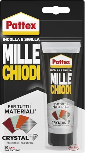 Pattex Millechiodi Crystal adesivo sigillante ideale per vetri e specchi,