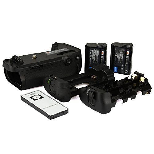 DSTE Replacement for Pro IR Remote MB-D16 MBD16 Vertical Battery Grip + 2X EN-EL15 Compatible Nikon D750 SLR Digital Camera