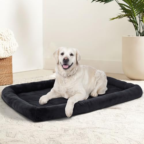 Patas Lague Bolster Dog Bed for Extra Small Dogs 16''x12'', Soft Warm Foam Pet Sofa Bed, Machine Washable Pet Cat Crate Mat for Toy Breeds, Black - Image 3