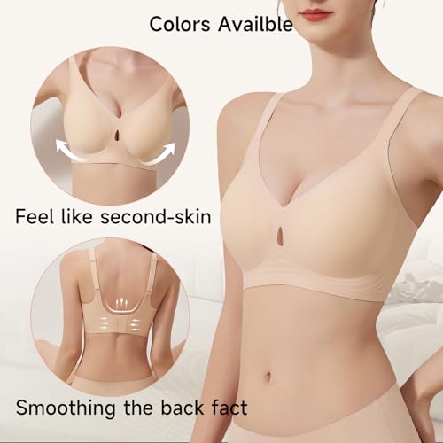 Women Wireless Bras No Underwire Seamless Push Up Full Coverage Supportive Bralettes Comfortable Everyday Bra2