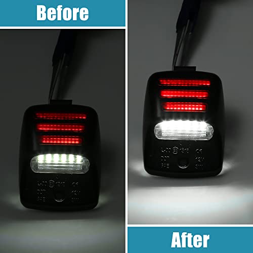 Image of X AUTOHAUX LED License Plate Light Assembly for Toyota Tacoma 05-15 White