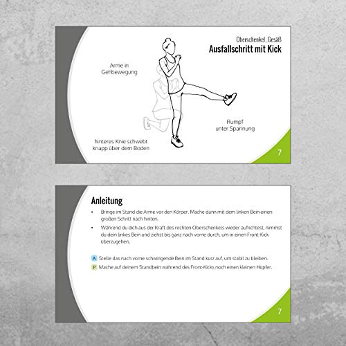 Bodyweight trainingskaarten, complete workouts vormgeven, fitness voor het hele lichaam, sport thuis (+ elke oefening als video) - Image 3