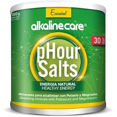PHOUR Salts - Alkaline Mineral Salts with Magnesium and Potassium: 180g - Balanced Alkaline Care Supplement - Optimises The Brain and Body with a Powerful Combination of Essential Alkaline Minerals