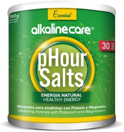 PHOUR Salts - Alkaline Mineral Salts with Magnesium and Potassium: 180g - Balanced Alkaline Care Supplement - Optimises The Brain and Body with a Powerful Combination of Essential Alkaline Minerals.