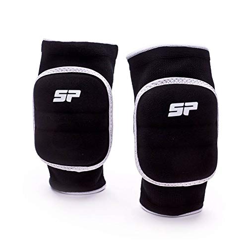SP Fútbol Acolchada, Coderas para porteros de fútbol, Negra, Talla L