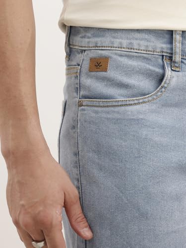 Image of WROGN Men's Cotton Stretch Jeans | Solid | Slim Fit