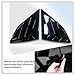 MUXEE 2Pcs Rear Side Window Louvers Air Vent Scoop Shades Cover Blinds Trim for Hyundai Tucson 2016 2017 2018 2019 2020 2021 - ABS Bright Black Sport Interior Accessories（NOT FIT SEL Models）