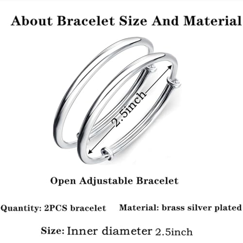 Buyito BUYITO3463662 Sterling Silver Bangle Bracelets thumb #1