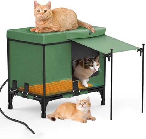 Niche d'extérieur chauffée pour chat : protégez les chats sauvages du froid et du gel