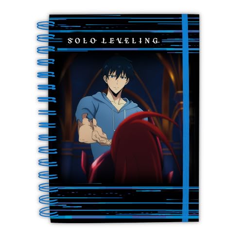 ABYSTYLE – Cahier A5 SOLO LEVELING Jinwoo Arise – Produit Officiel – Format A5 – Couverture Rigide – 100 Pages