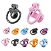 Male Flat Protection Cage with 4 Rings, Popular Inverted Flat Cage for Men Role Play -USLA18 (A:Pink, Negative 4)
