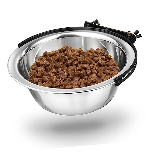 Hemobllo 1 Pieza Tazón De Agua De Comida para Mascotas Perros Bol Comedero para Mascotas Tazón De Perro Inoxidable Alimentación Tazón para Mascotas Montado Aumentó Pequeño Moderno Silver