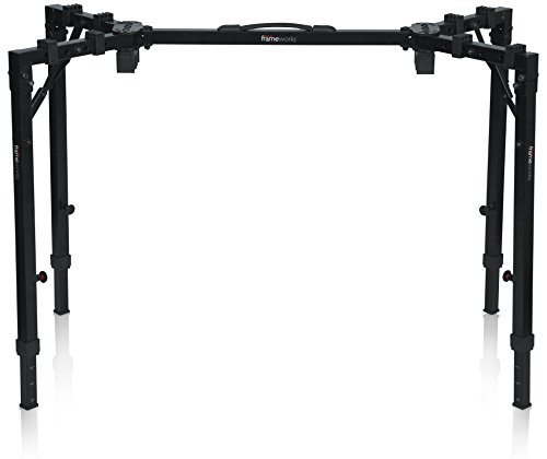 Gator Frameworks Adjustable T-Stand Folding Workstation Or Keyboard Stand; Weight Capacity Of 250Lbs; (Gfw-Utl-Ws250),Black #TOP3