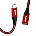USB C Extension Cable 6Ft, RIITOP USB 3.1 Type-C (Gen2) 10Gbps Male to Female Cord Support Charging & Data for Nintendo Switch, MacBook Pro, Dell XPS (Thunderbolt 3 Compatible)